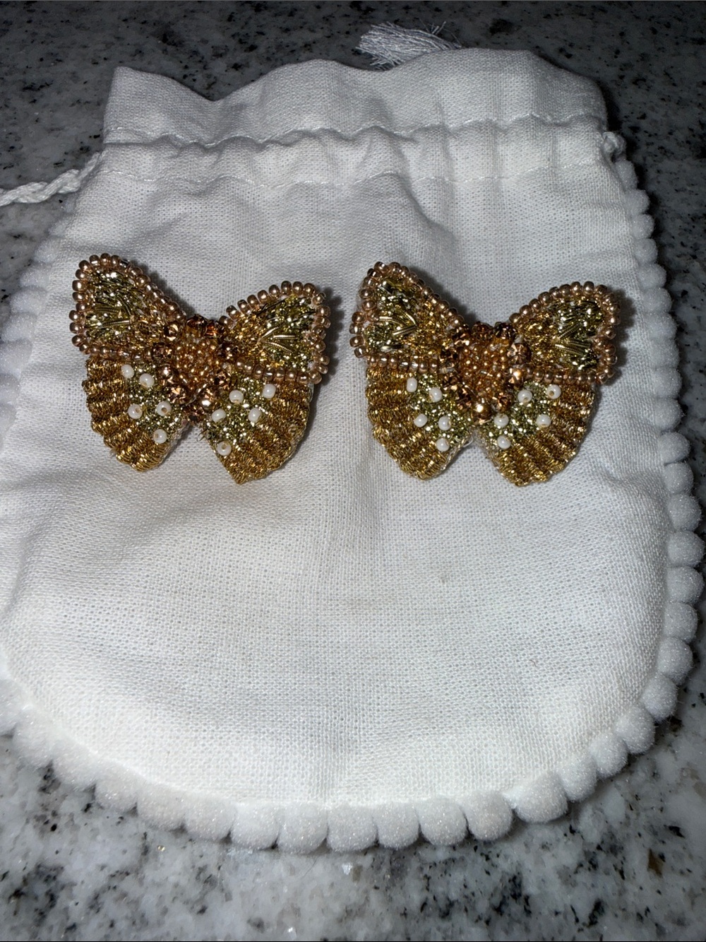 Olivia Dar Butterfly Beaded earrings